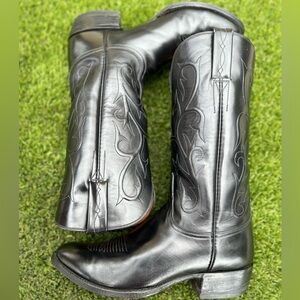 Black Lucchese Cowboys boots
